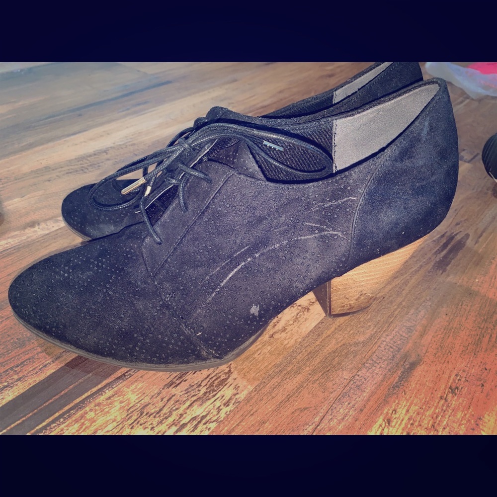 Black Bootie Wedges